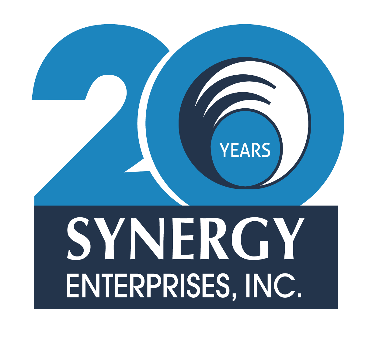 Synergy Enterprise 20th Year Anniversary Logo